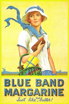 Ad for Blue Band Margarine - note the absence of any mention about whale products.