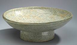 Porcelain bowl with cobalt blue decoration under a transparent glaze.   1998 Kim Jeong-ok (1941–)   999.15.1    Gift of the artist