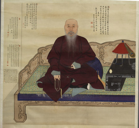 Portrait of the elderly Master Jing