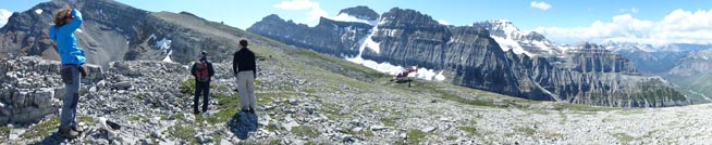 Helicopter-based field exploration in northern Kootenay National Park