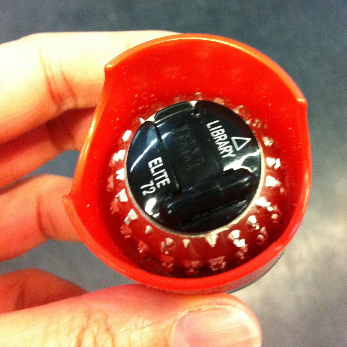Red IBM Selectric type ball