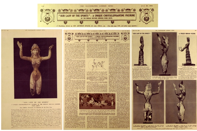 The ROM figurine's public debut in the Illustrated London News, July 1931