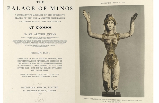 Frontispiece of volume 4.1 of ‘The Palace of Minos’ by Sir Arthur Evans (1935)