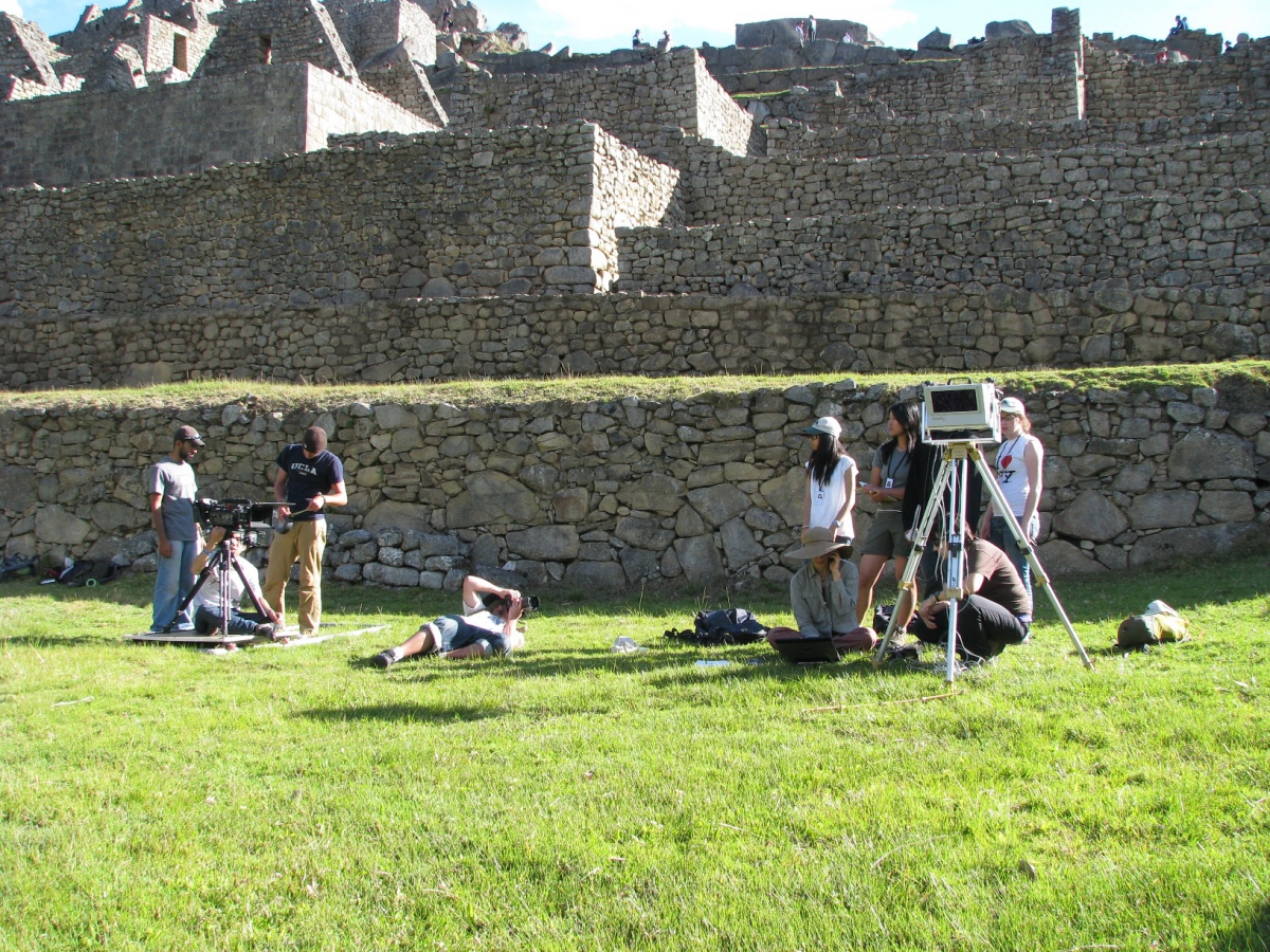 Capturing digital data at the Inca site of Machu Picchu, Peru