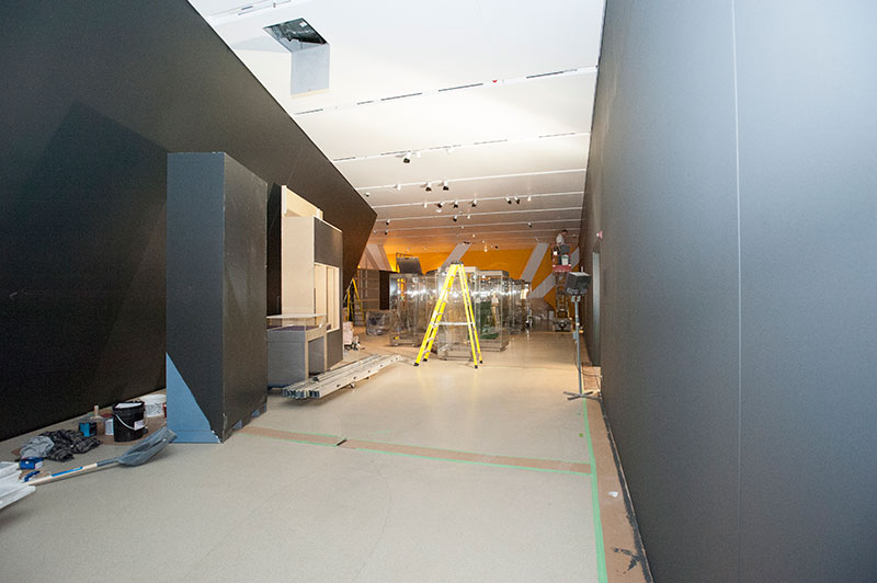 Photo of room under construction the Royal Ontario Museum