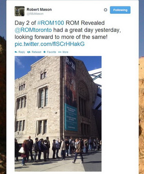 ROM100 Celebration Twitter picture of linup