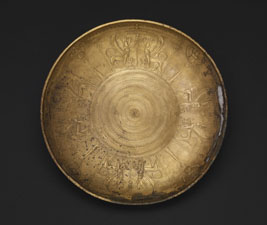Nimrud bowl with Egyptian motifs Bronze 9th-8th century BC Nimrud (Kalhu), North West Palace. © The Trustees of the British Museum. 