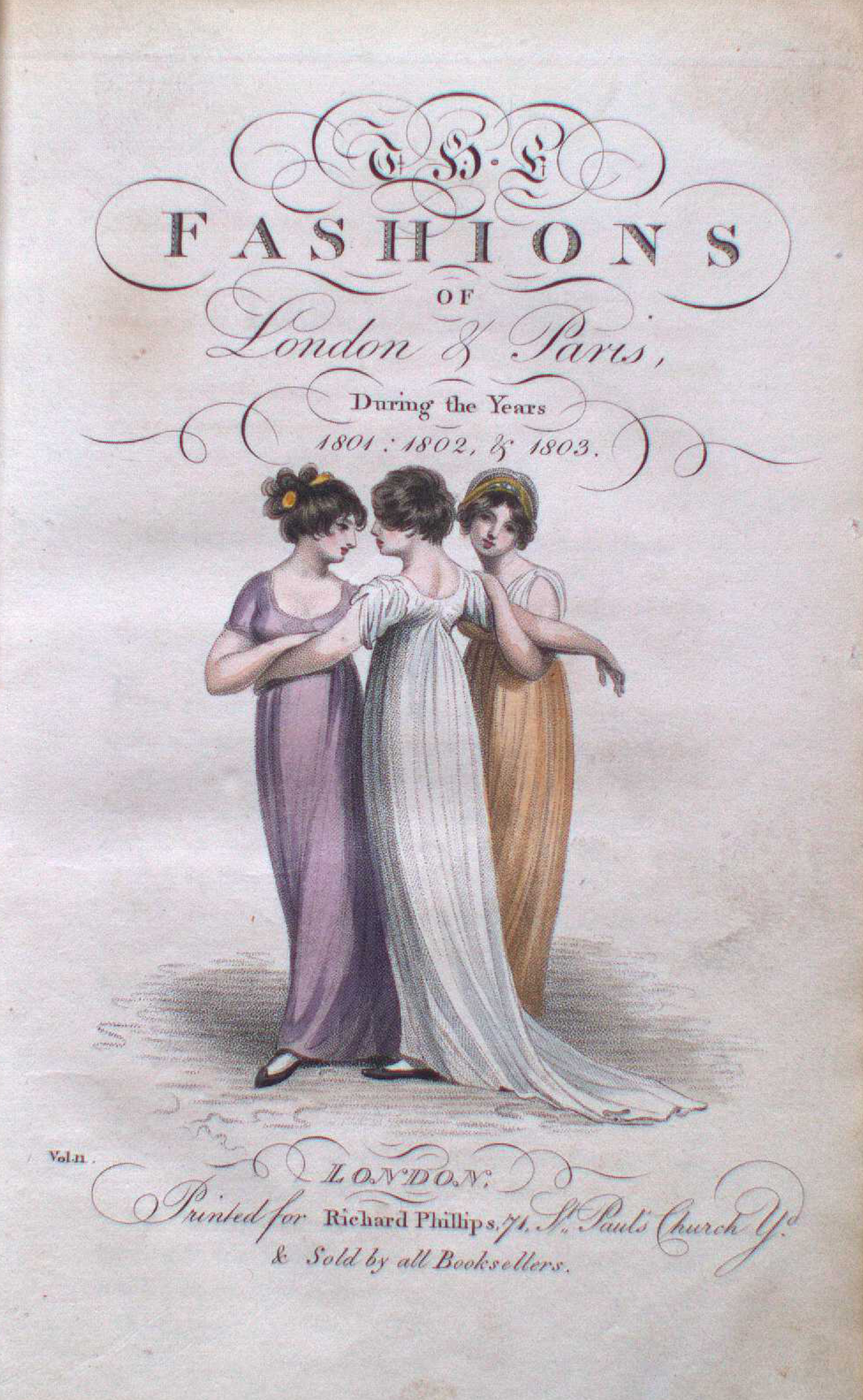 Fashions of London and Paris, title page