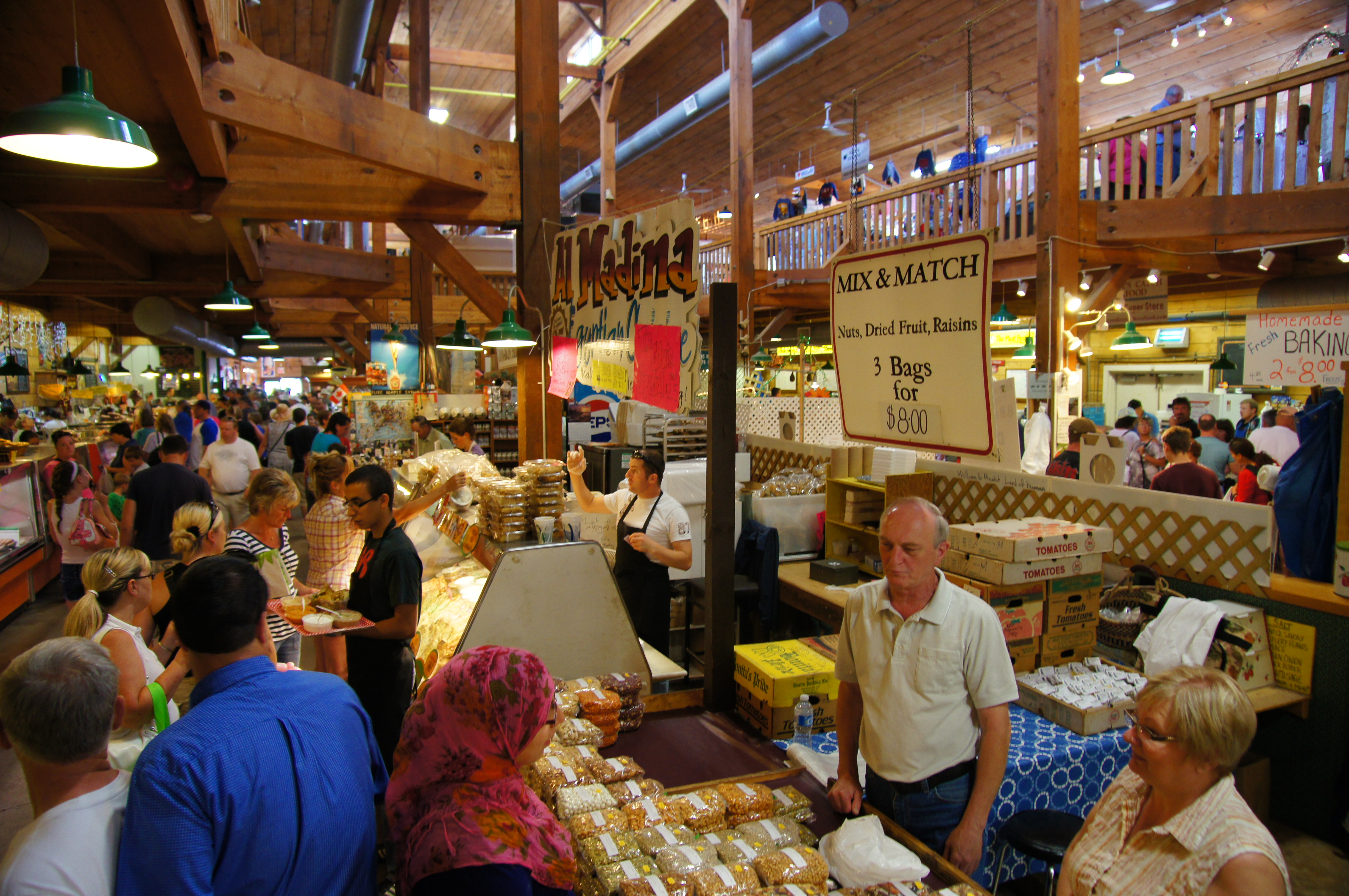 Interior of St Jacobs Farmers Market