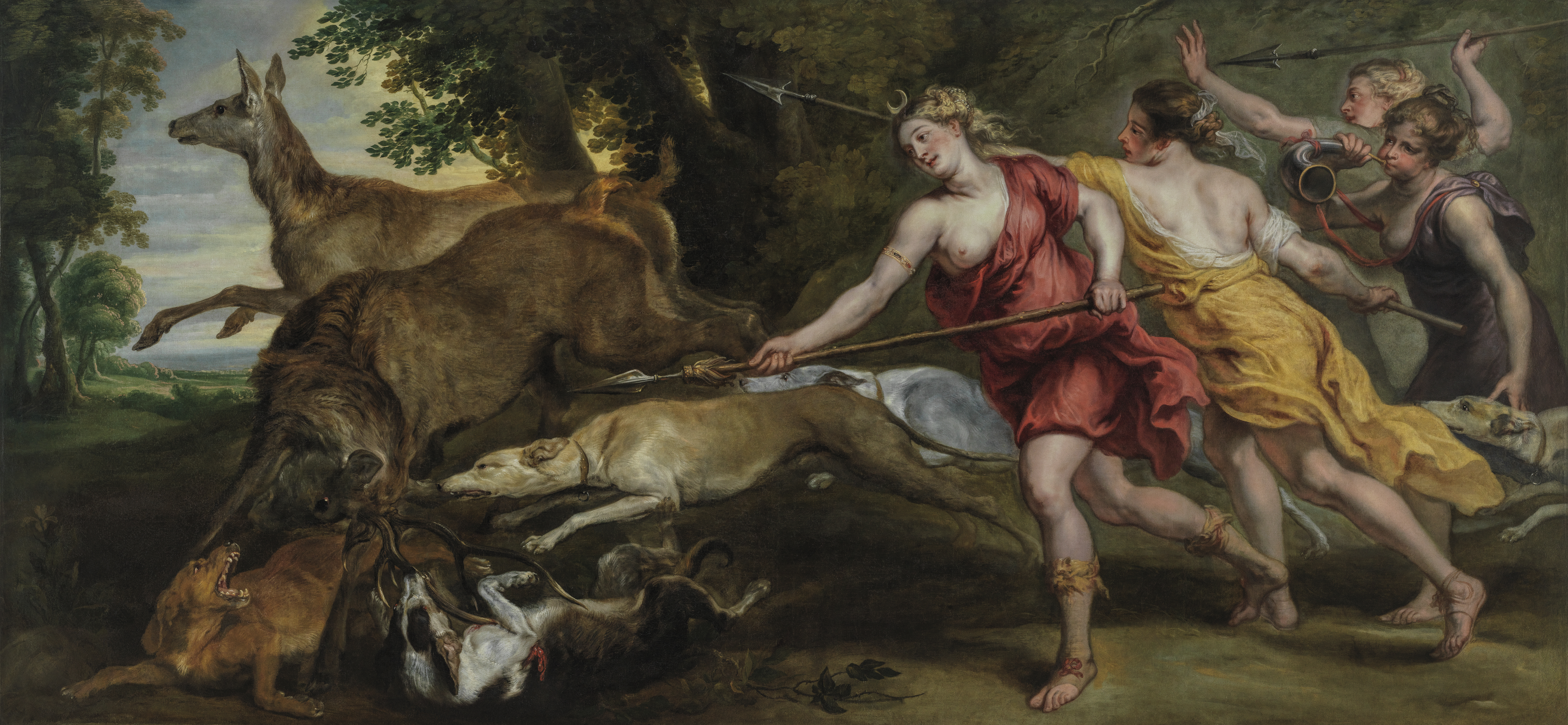 Diana Hunting with her Nymphs Peter Paul Rubens