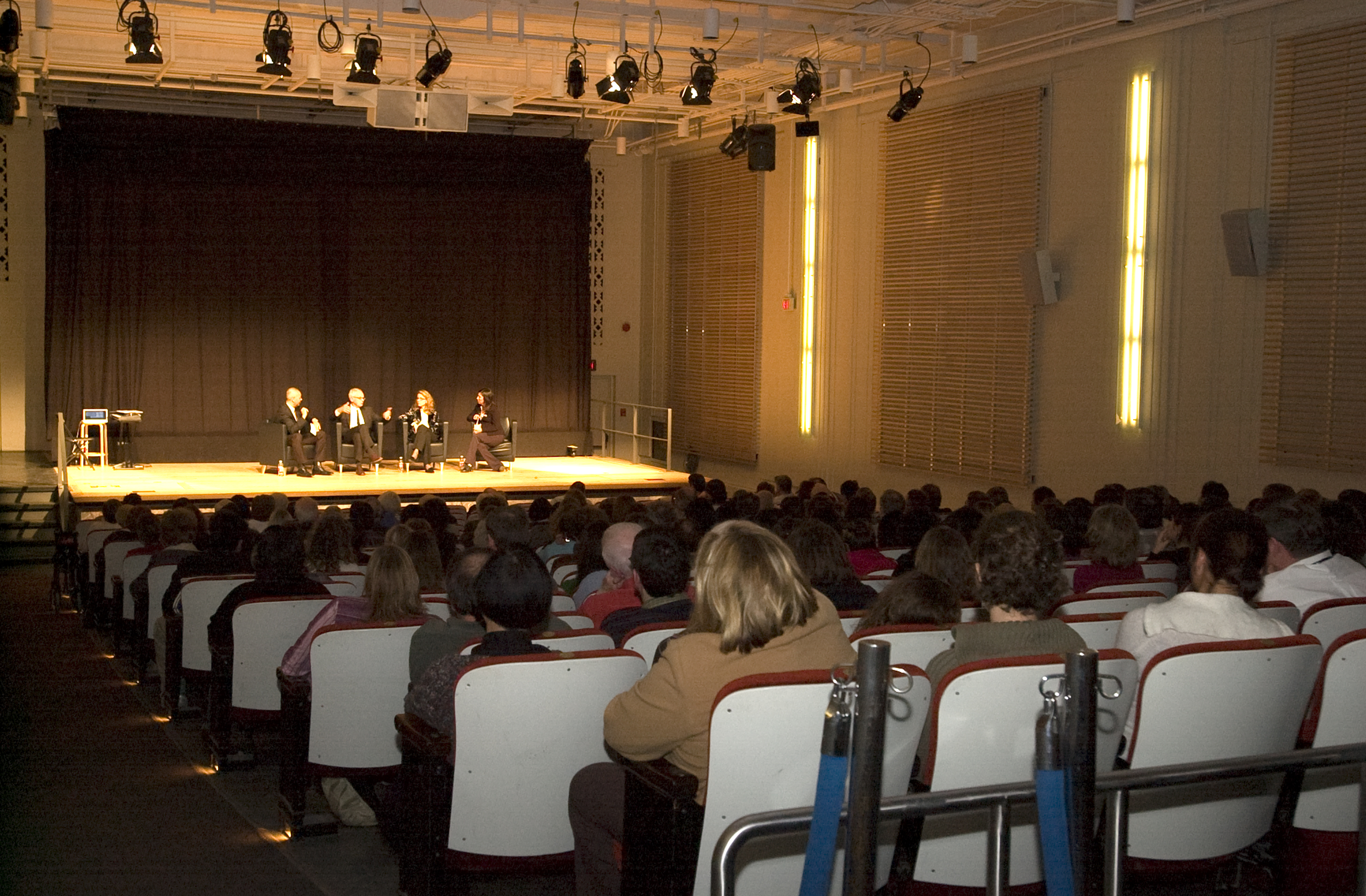 Eaton Theatre located at Royal Ontario Museum with dim lights.