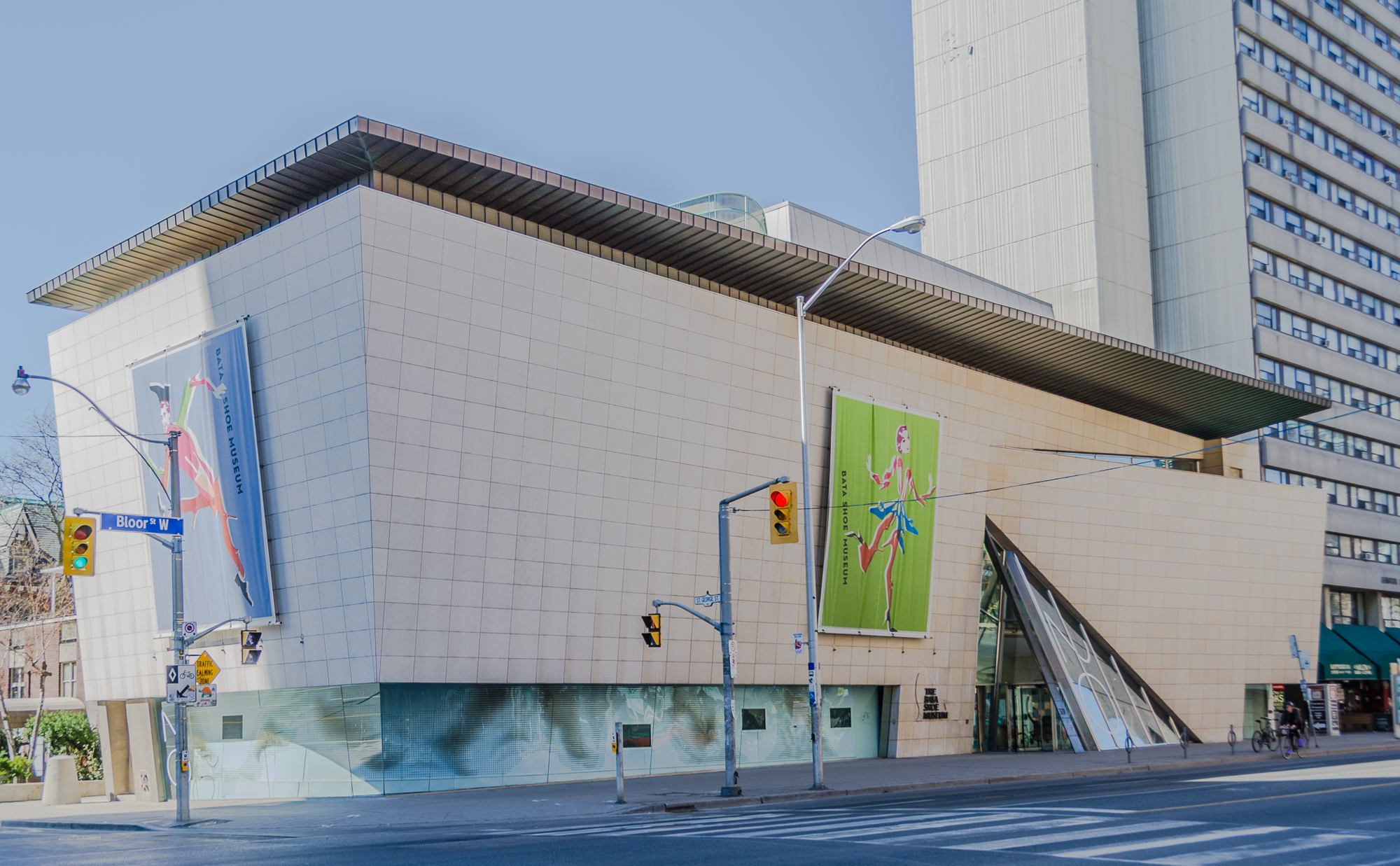 Street view of large building