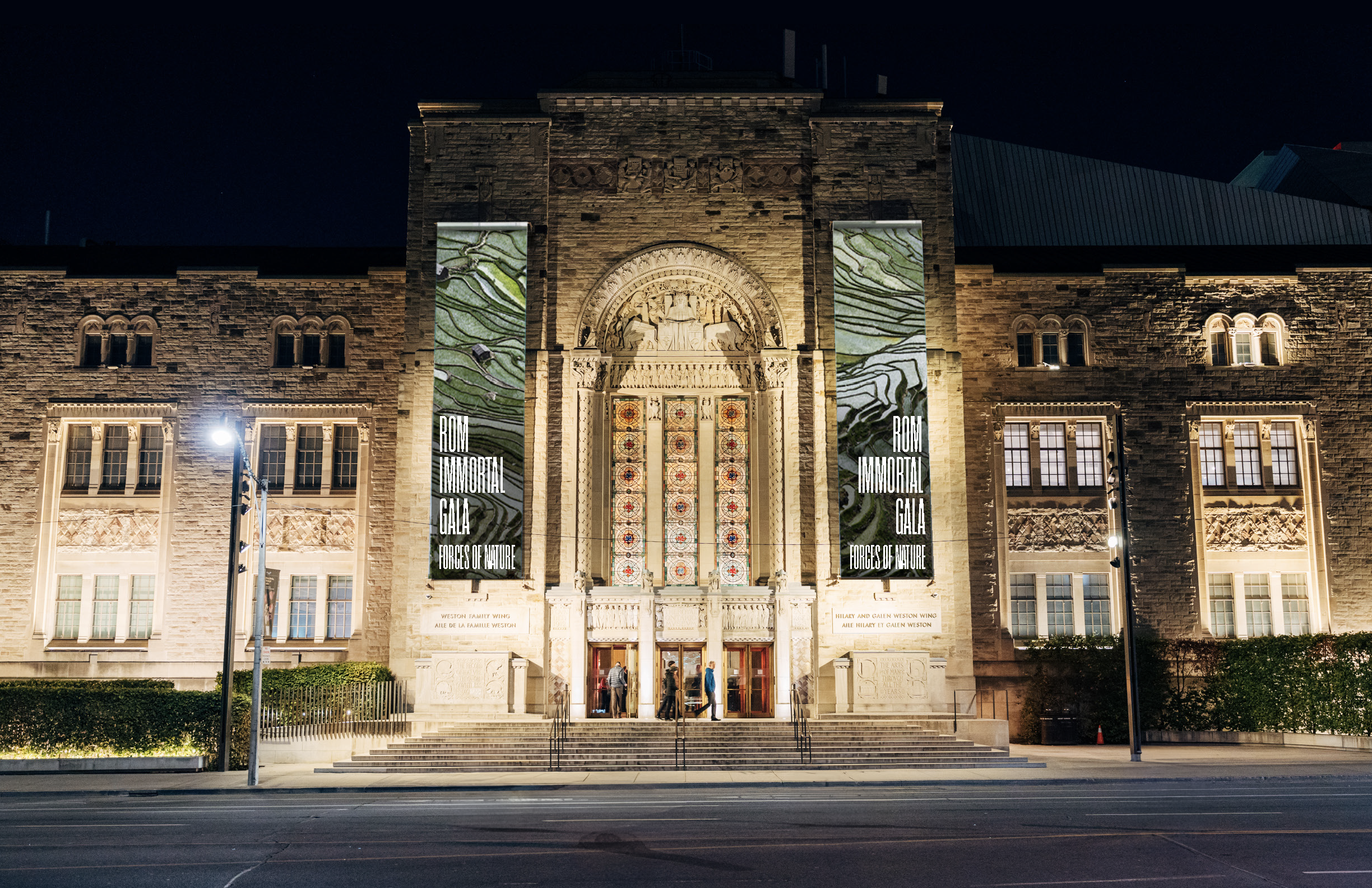 Image of ROM Weston Entrance for our ROM Immortal Gala: Forces of Nature