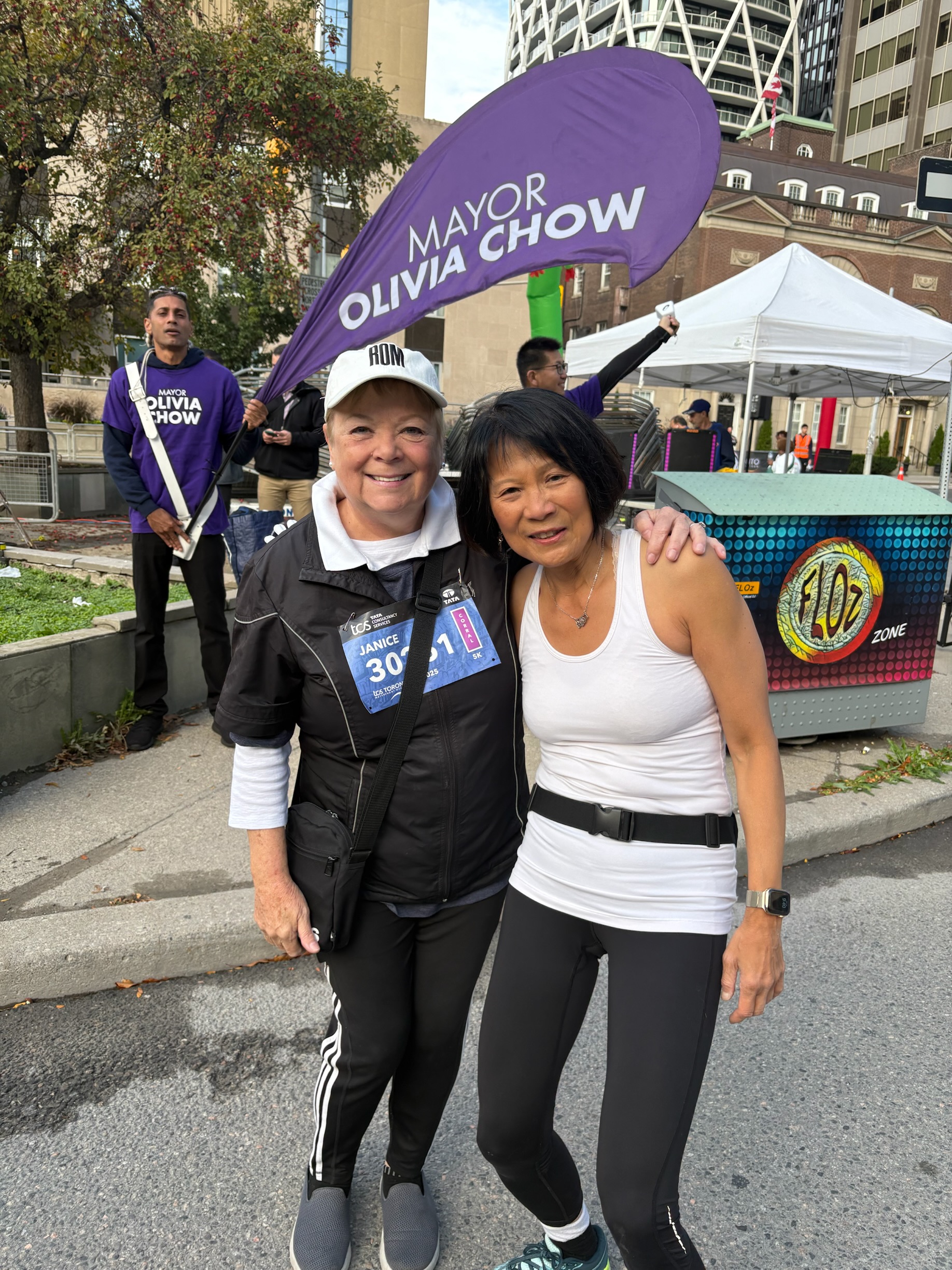 Janice Price, President and CEO of ROM Governors with Toronto Mayor Olivia Chow. 