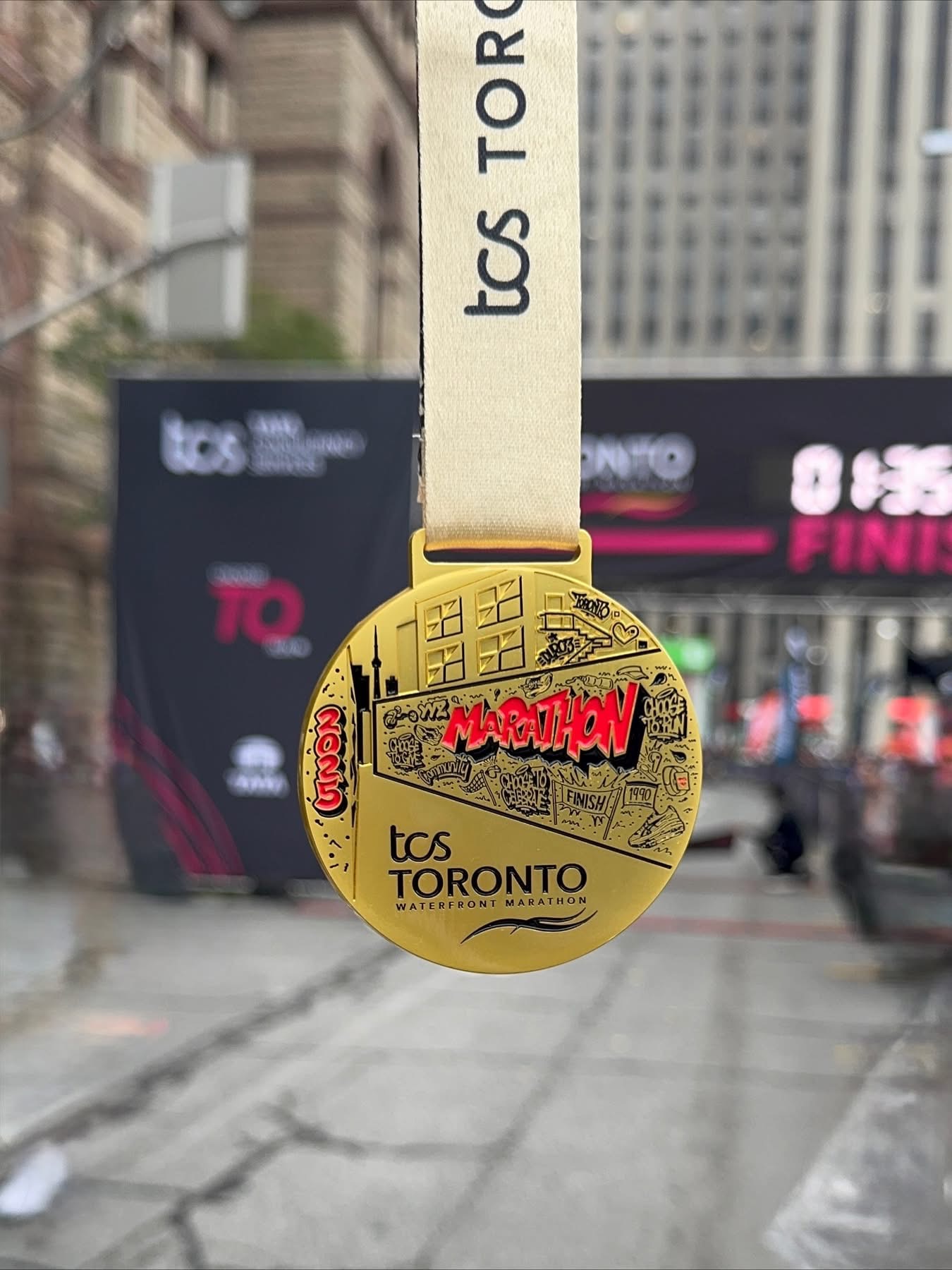 TCS Toronto Waterfront Marathon Charity 5K Run Medal 