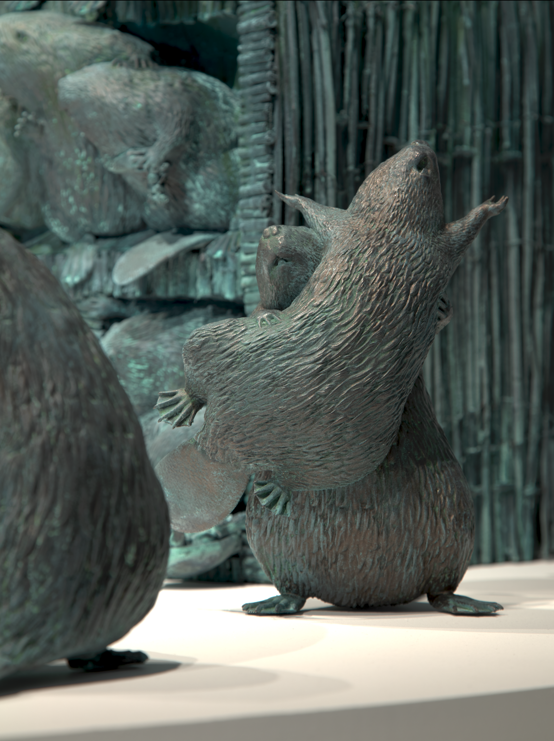 Kent Monkman, Maquette "Presage" for The Colony (detail), 2026. Patinated resin. Image courtesy of the artist.