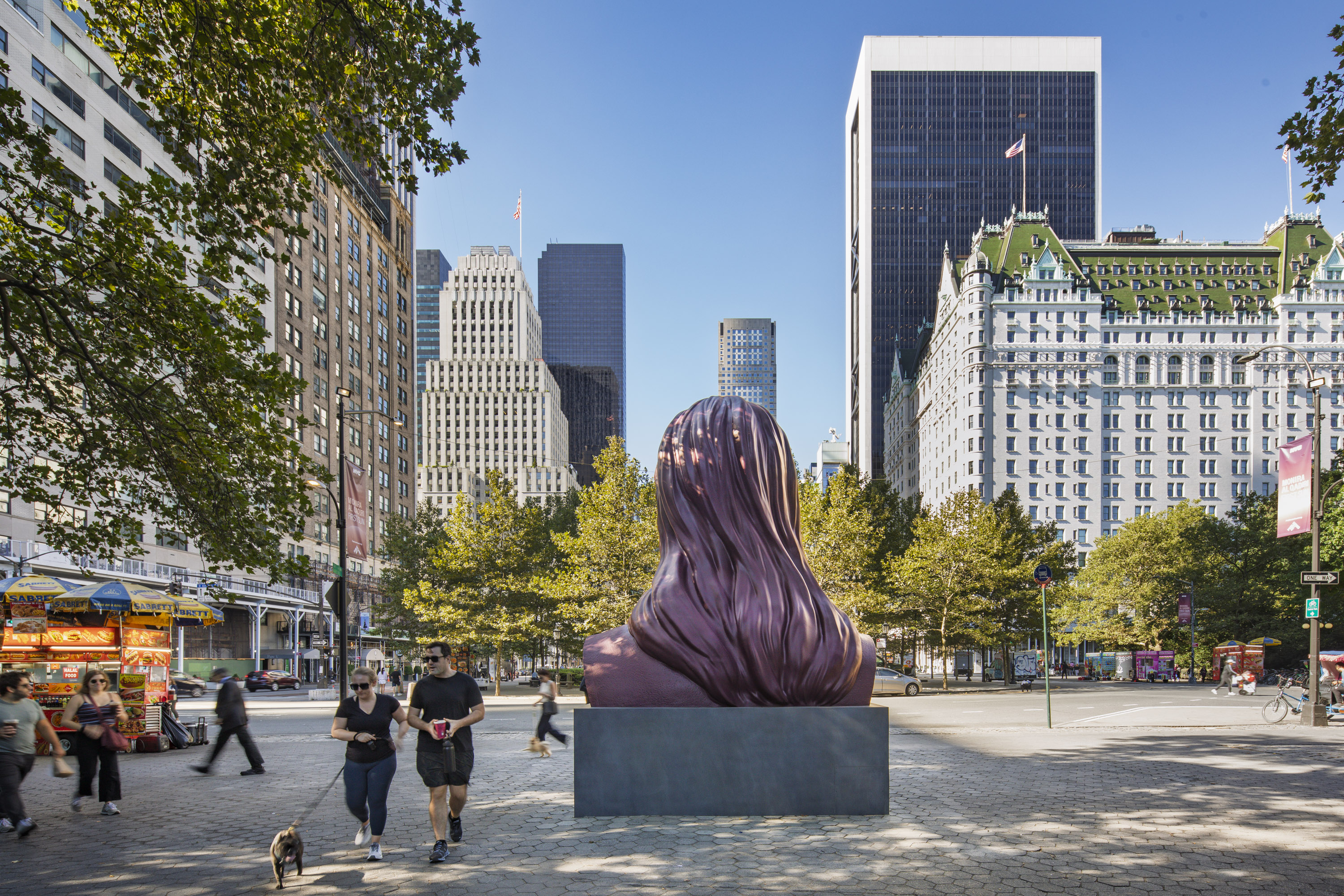 Monira Al Qadiri First Sun, 2025 (Doris C. Freedman Plaza, New York City); Photo: Nicholas Knight, courtesy of Public Art Fund, NY.