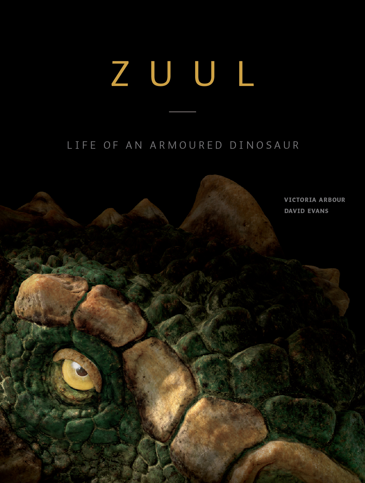 Zuul: Life of an Armoured Dinosaur close-up of dinosaur head and eye
