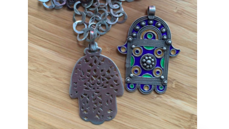 Amulet worn on a necklace