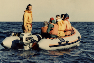 Richard Sears, founder of the Mingan Island Cetacean Study, has been studying blue whales in Canada since 1979. Photo by MICS