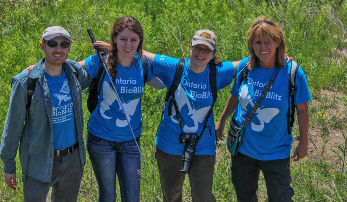 Members of reptile and amphibian dream team: James MacKay, Shannon MacDonald, Haley Yorke, Amy Lathrop. Photo Avery DeAbreu.