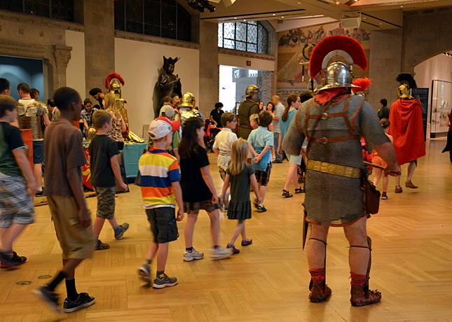 The ROMan army get put throught their paces in a military drill