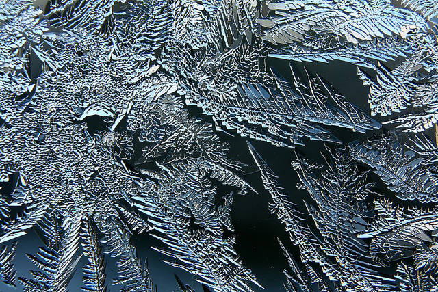 Frost on window