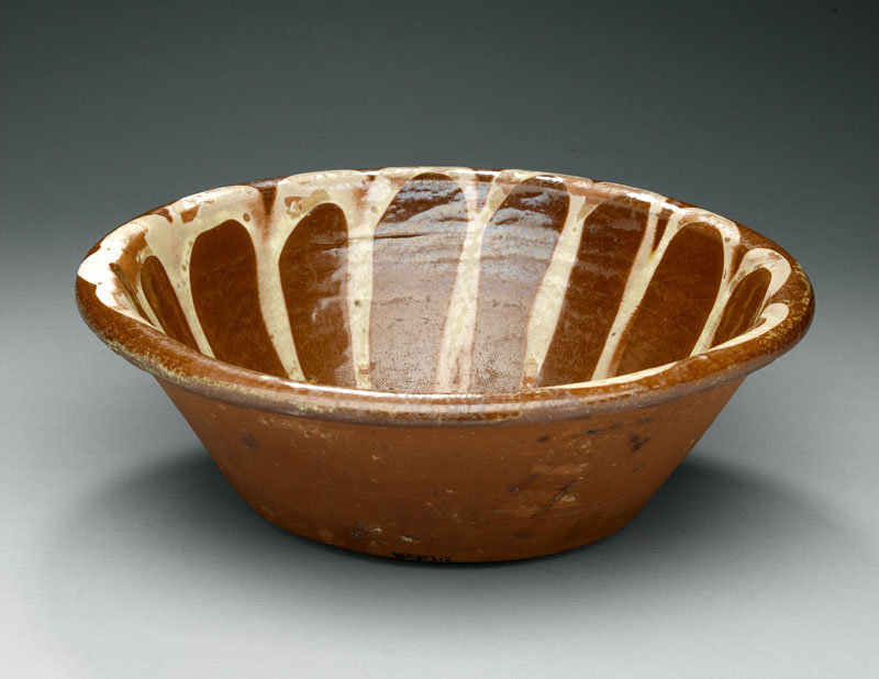 red and white bowl