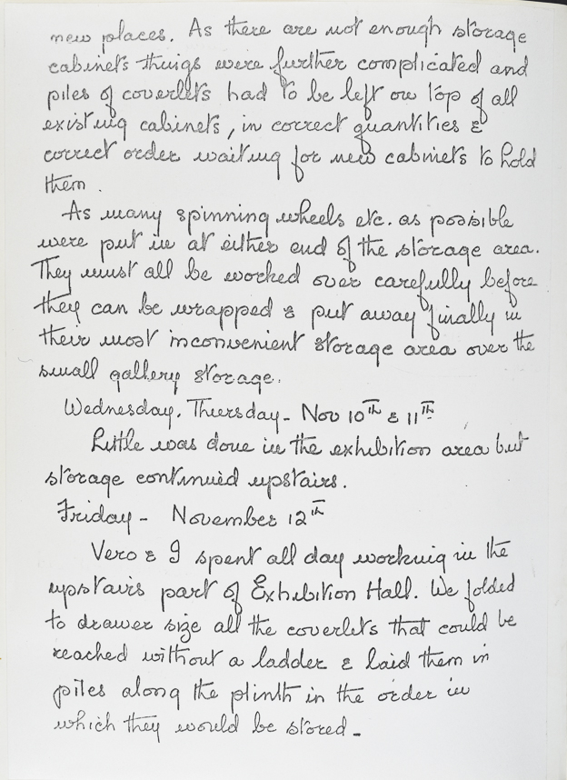 Facsimile of a page from Burnham's journal. See transcript below.