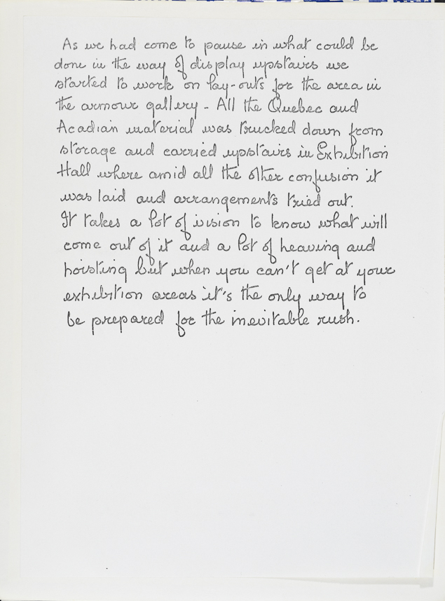 Facsimile of a page from Burnham's journal. See transcript below.