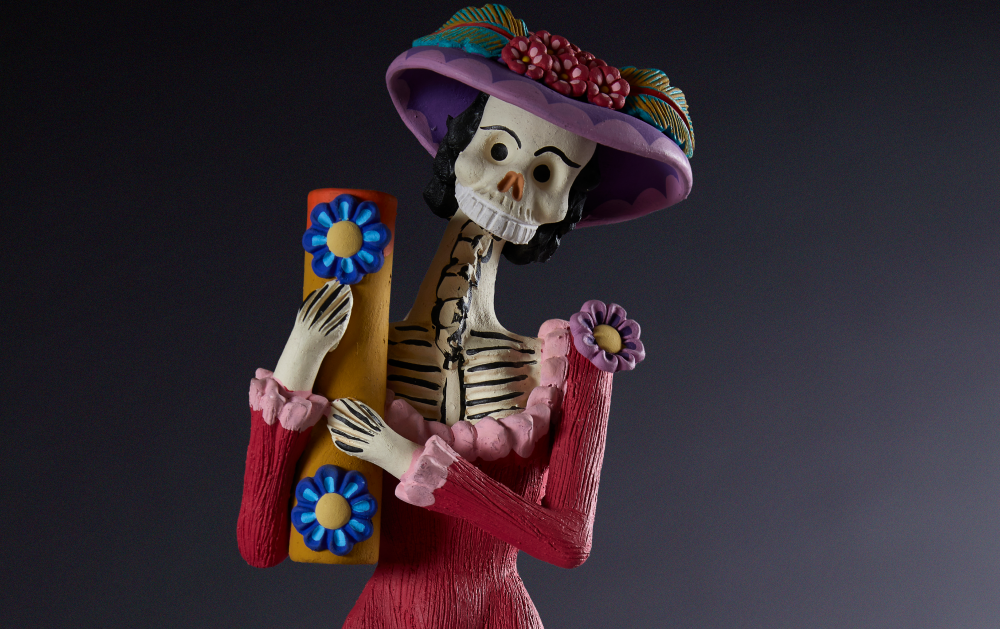 Image Credit: Calaca figurine. © Field Museum, Michelle Kuo.