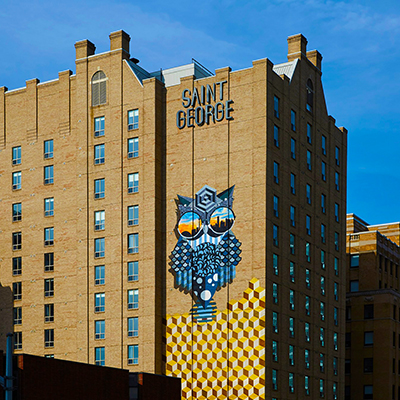 Exterior of the Kimpton Saint George in downtown Toronto.