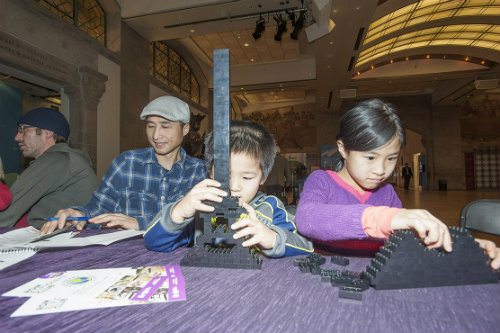 The next Certified LEGO Professionals? Families building lego at the ROM
