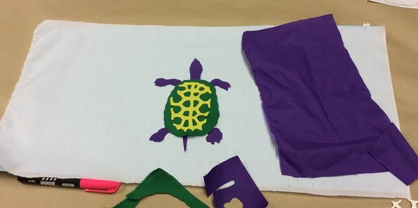 One Applique Flag made by a Student