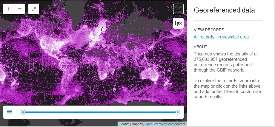 Map Infographic of georeferenced data