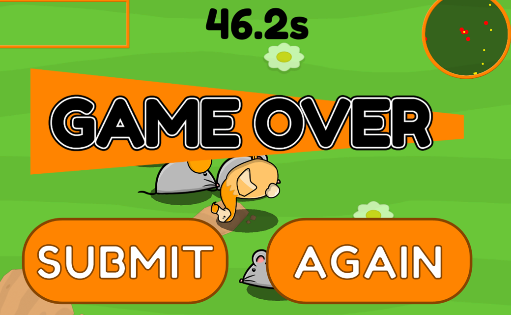 Dodo A Gogo game over screen