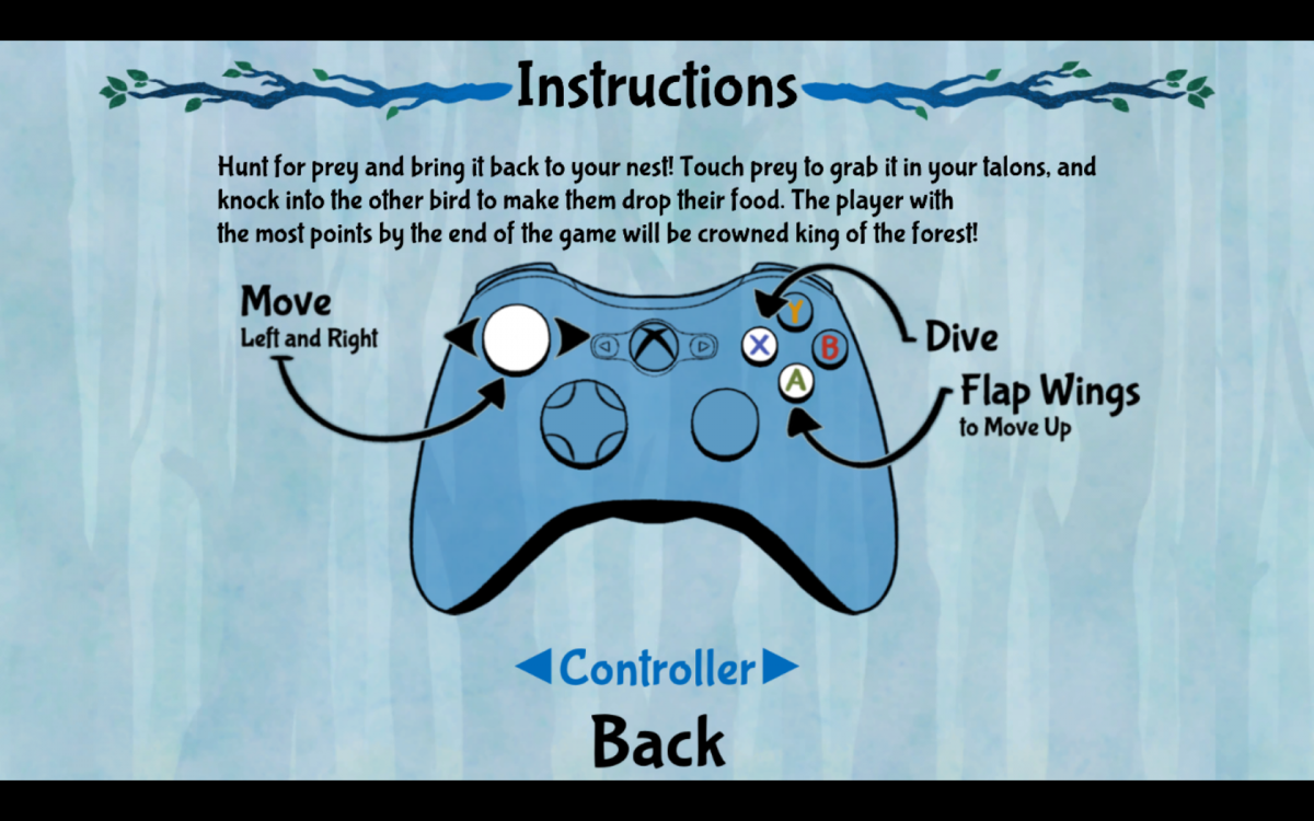 Instructions pour les commandes de jeu