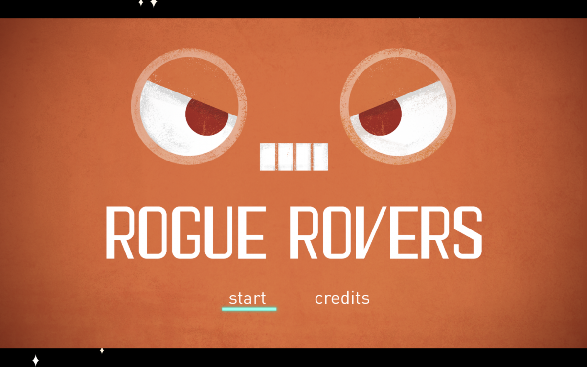 Écran-titre du jeu rogue rovers