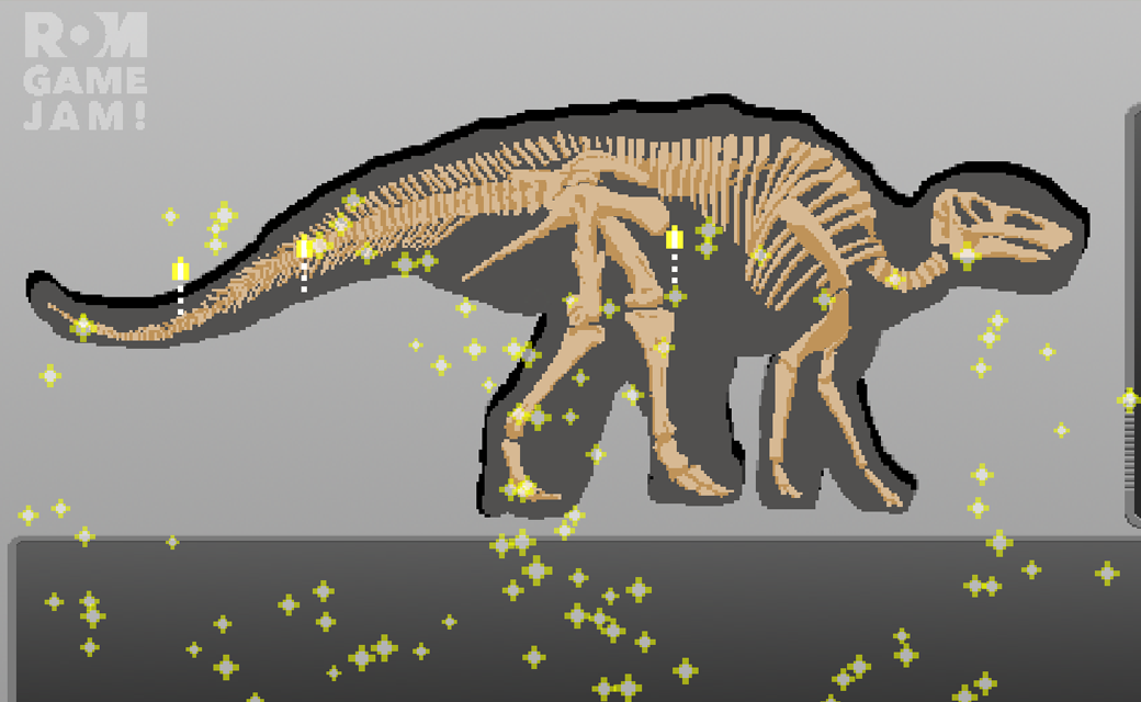a dinosaur surrounded by sparkles
