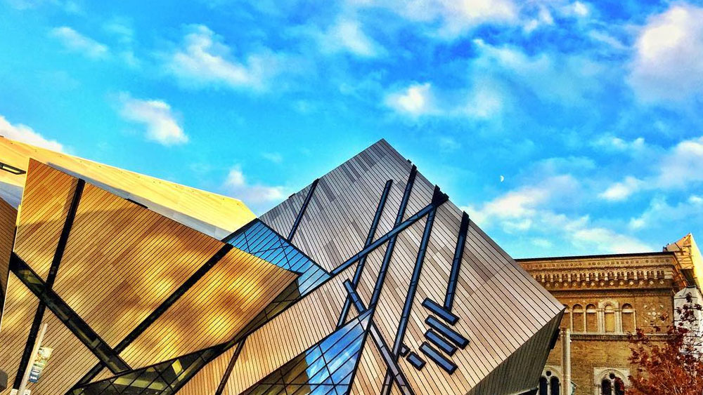 View of the Michael Lee-Chin Chrystal from Bloor Street.