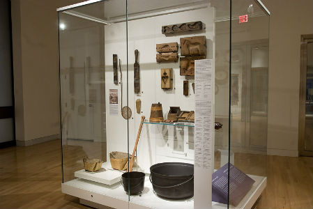 View of the Maple Sugaring exhibit, Sigmund Samuel Gallery of Canada, December 2007. ROM2007_9650_6.jpg