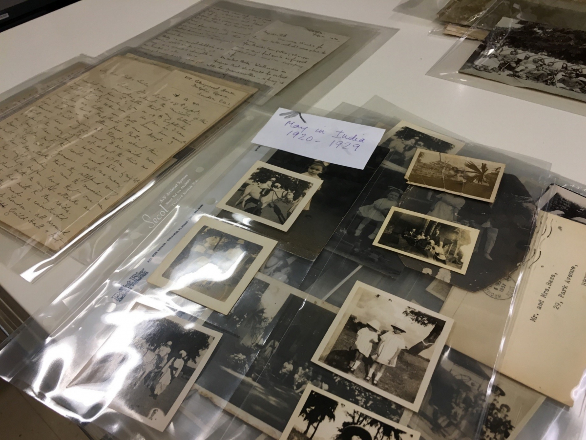 Photographs and letters, The Royal Ontario Museum (Photo: D. Dewan, 2016) photos and letters