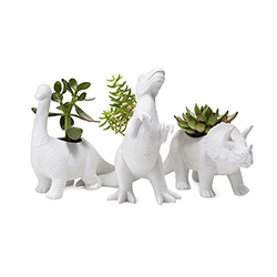 White Ceramic Dinosaur Planter