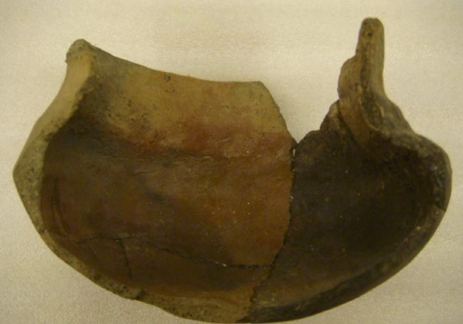 17th-century Huron pottery fragment