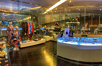 Shoppers exploring the Museum store at ROM