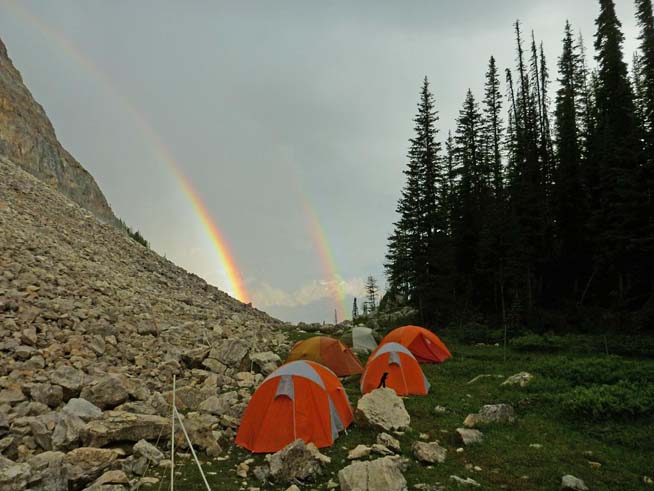 Royal Ontario Museum field campsite near Marble Canyon.