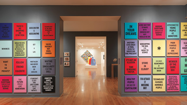 Image of the artwork installed in the Vancouver Art Gallery, 2014