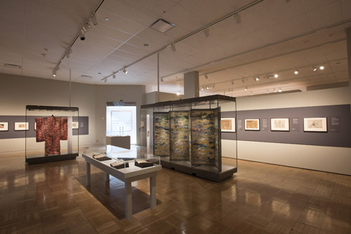 A Third Gender: Beautiful Youths in Japanese Prints installation at the ROM