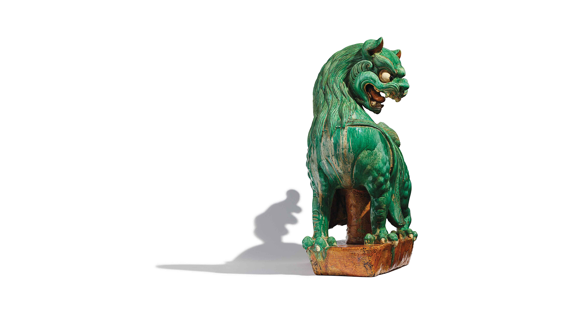 Standard-holder in lion form