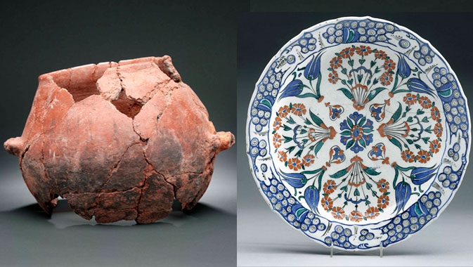 Wirth Gallery of the Middle East Unlike other materials, pottery cannot rot or be melted down for re-use. Generally the most common archaeological find, pottery tells us much about artistic style and influence. Examine our progressive display of pottery finds from the region, dating from the 4th millennium BC to the 19th century AD.